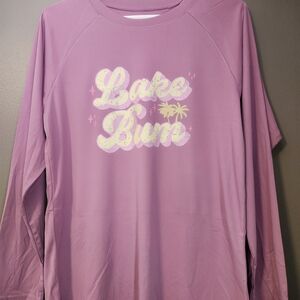 Purple 'Lake Bum' Long Sleeve Shirt